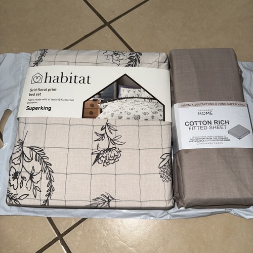 Habitat grid floral print bed - habitat,