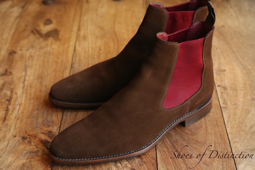 Loake design brown suede - design,