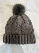 H&M - Pom Pom  Hat - Grey -
