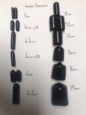 X16 🇬🇧 Multi-pack 3-19mm (12 Sizes) Vacuum Caps Rubber Blank Carburettor A