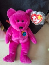 RARE TY Beanie Baby - Millennium Bear (Millenium)- 1999  Condition - Tag Errors