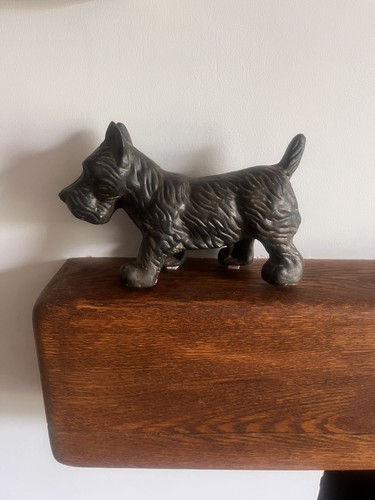 Antique scottie dog cast iron - dog,