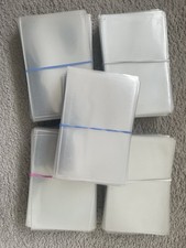 500 Used Plastic Protective Postcard Sleeves. 6" x 4" (100m x 150mm).  Post Free