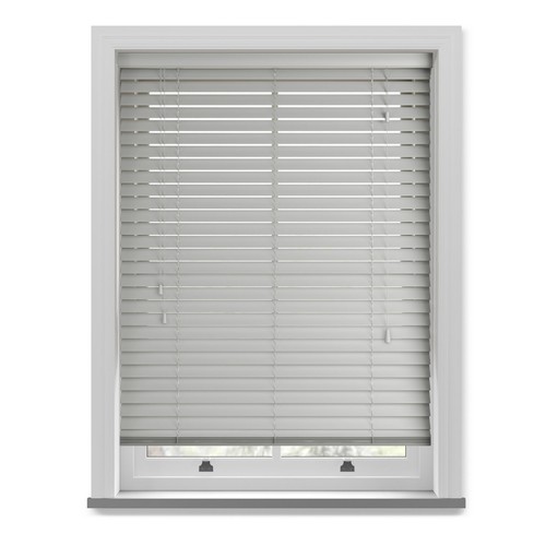 Grey faux wood wooden venetian - grey,
