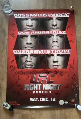 Ufc sbc signed event poster - event,