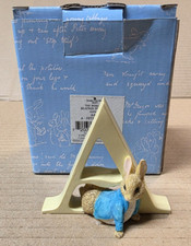 Alphabet A Peter Rabbit World of Beatrix Potter Border Fine Arts Figurine A4993