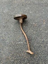 Antique Cast Iron Tractor Stool Wood Seat