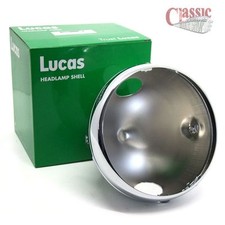 Lucas 7'' Chrome Headlamp