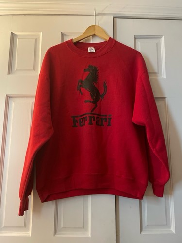 Vintage 90s ferrari sweatshirt - vintage,