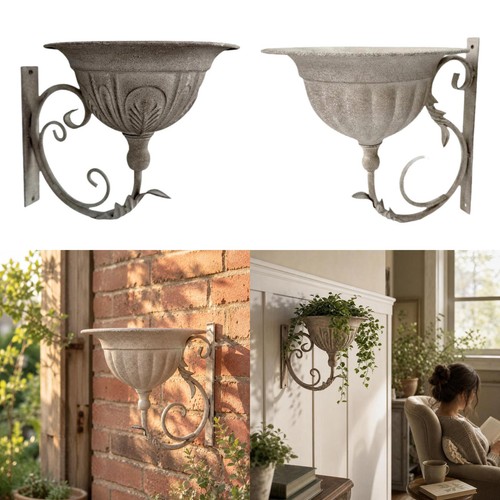 Wall mounted planter - wall-mounted, iron