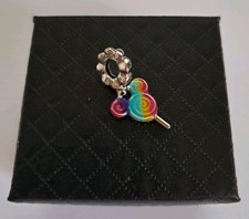PANDORA Disney Parks Exclusive  Mickey Mouse Rainbow Lollipop Dangle Charm