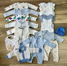Premature Tiny Baby Boys 17 Piece Clothes Set  Bundle 5lbs-6lbs / 2.3kg-2.7kg
