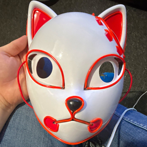 Demon slayer led mask - demon,