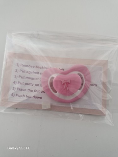 Pink bow design - bow, magnetic