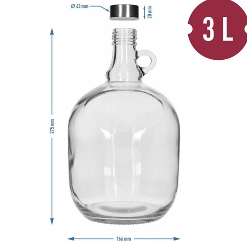 Dama glass demijohn with - dama,