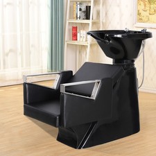 Salon Shampoo Chairs Backwash Unit with Tilting Sink Hairdresser Shampoo Station