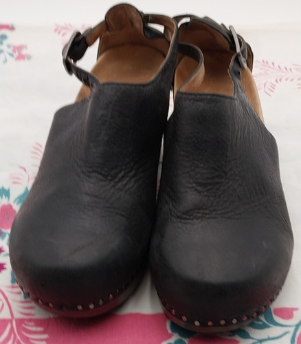 Dansko black slip clogs - dansko, slip-on