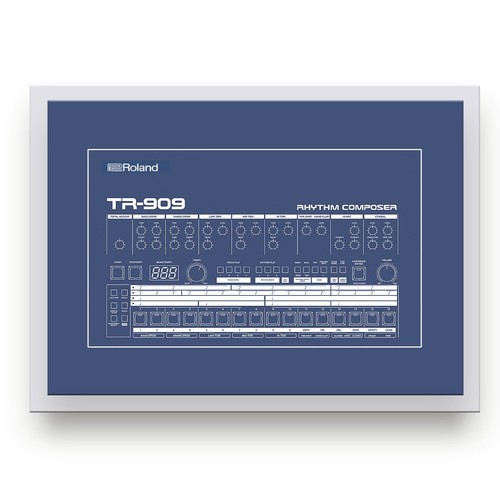 Roland 909 drum machine - roland, tr-909