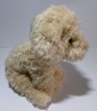 HAND MADE SHORT HAIRED CREAM POODLE 12" PLUSH CUDDLY CUTE TOY DOG