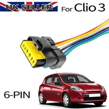For Renault Clio MK3 III 2005- 14 Rear Tail Light Lamp Connector 6Pin Plug Wire,