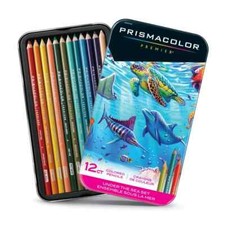 Prismacolor Premier Thick Core Coloured Pencil Set, 12-Colours, Under The Sea