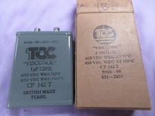 1UF 600V DC TCC Oil Block Paper Capacitor NOS Original Boxed