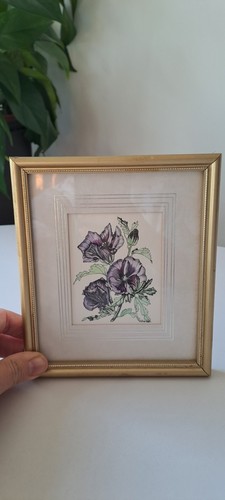Vintage framed watercolour