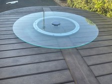Tempered glass garden table