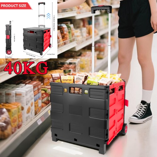 Folding shopping trolley - shopping, cart