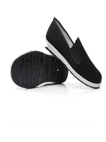 Black cotton kung shoes - black,