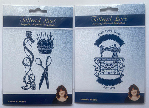Tattered lace dies sewing - -,