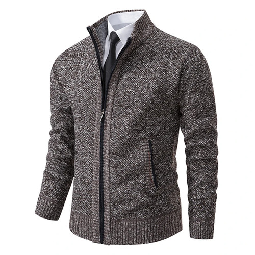 Men fleece cardigan - cardigan, jacket