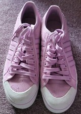 Adidas Nizza Platform Women's Distressed Pink Trainers Size 8