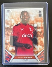 TOPPS OFFICIAL 2024 ENGLAND CRICKET SET - JOFRA ARCHER /25 PARALLEL!