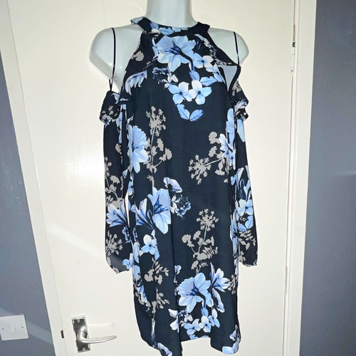 Select black blue - select, floral