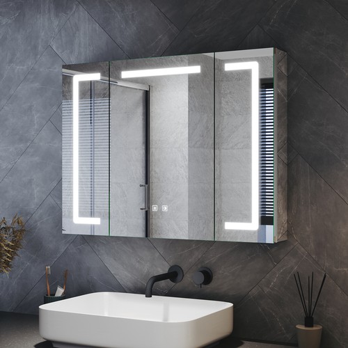 Led bathroom mirror cabinet - bathroom,