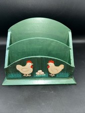 Vintage Wooden Letter Rack