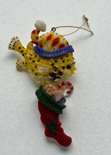Puffer fish christmas ornament - puffer,