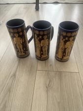 Hornsea Pottery Tankards X 3