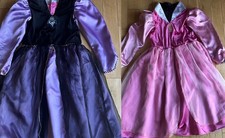 Girls sleeping beauty Maleficent Aurora reversible dress up costume 6-8 years