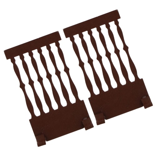 2pcs brown wooden mini - brown,
