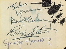 THE BEATLES Signed Note -