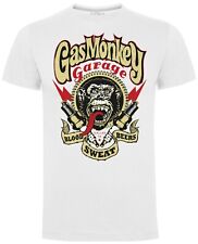 Gas Monkey Garage GMG Mens White Cotton T-Shirt Sparkplugs New with Tags