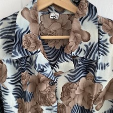 Vintage 1980’s Women’s Floral Summer Kaftan Beach Dress Tie Back 16 /18 New