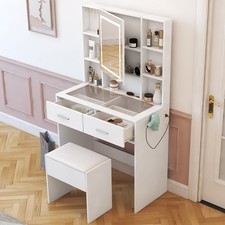 LED Dressing Table Stool Set