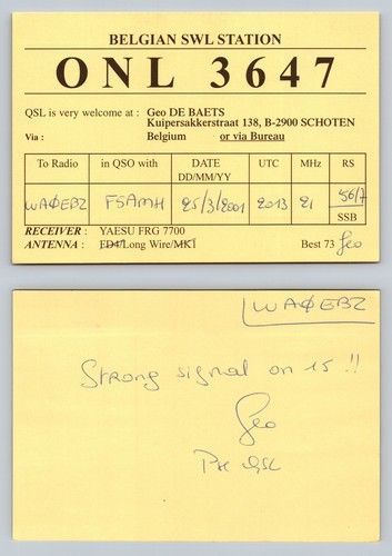 Ham radio qsl - radio, qso