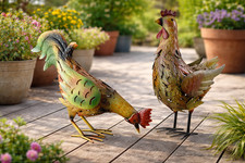 Decorative Metal Brown Hen &