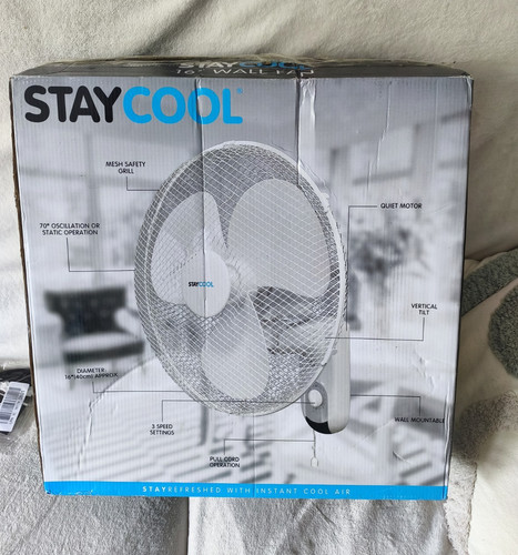 Staycool 16in 40cm wall - 16in/40cm, fan