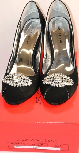 Sabatine womens black - black, peep