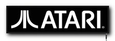 ATARI LED ILLUMINATED WALL LIGHT UP SIGN KIDS ROOM RETRO GAMES ARCADE CONSOLE